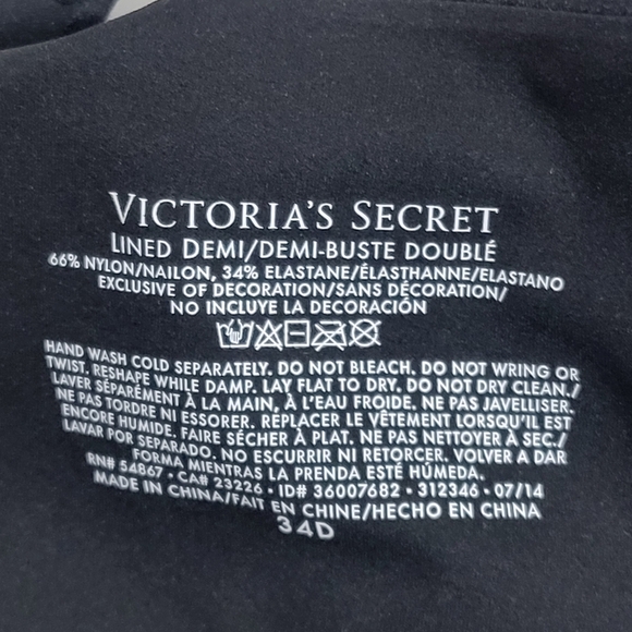 Victoria's Secret NWT Lined Demi Bra Size 34D. - Picture 9 of 13